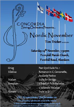 Nordic November Concert Poster